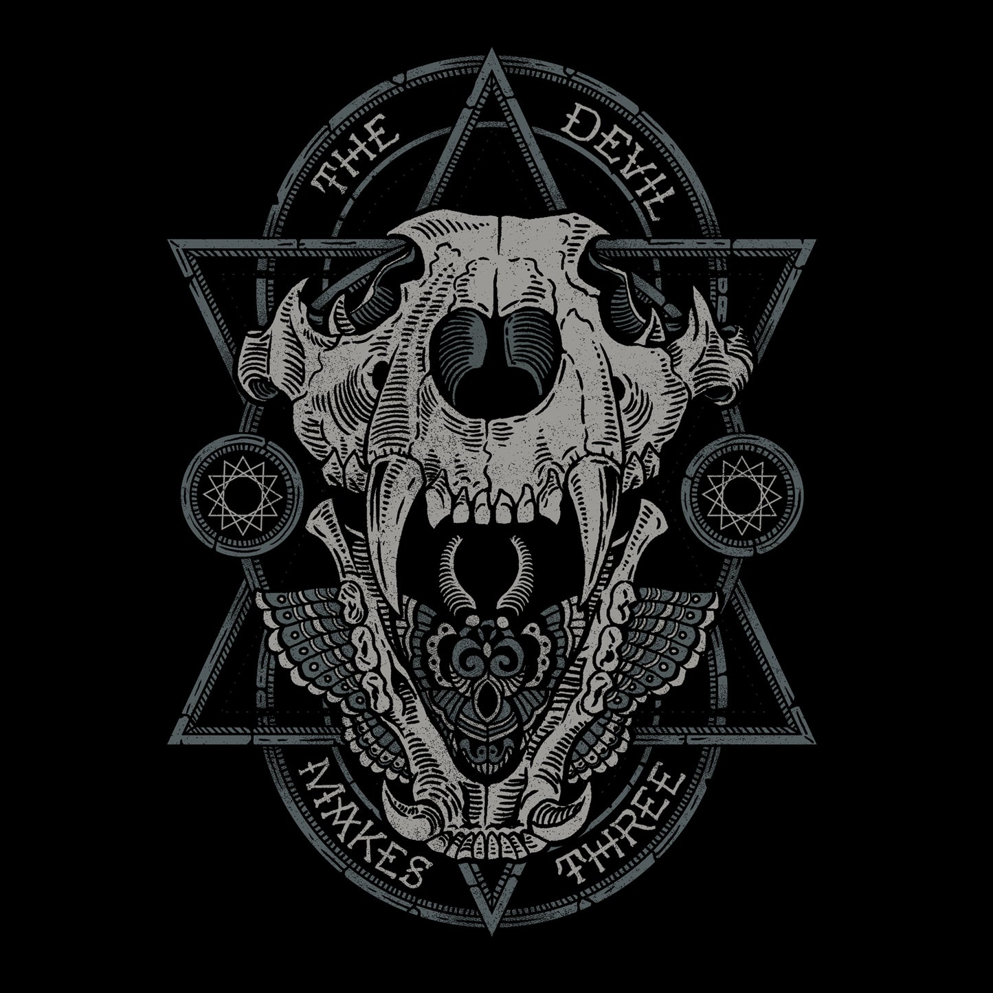 TIGER SKULL HEAVY WEIGHT ZIP HOODIE