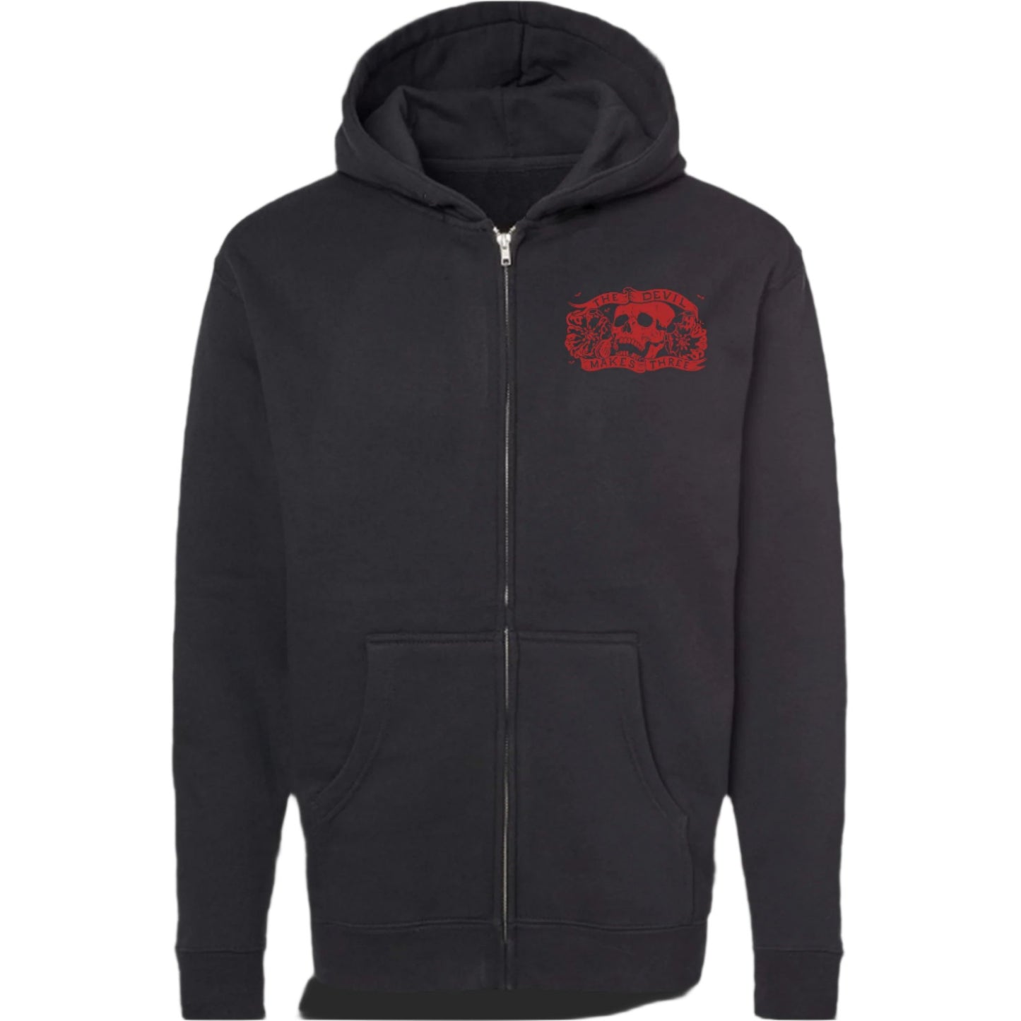 Koak skull zip heavy weight sweatshirt